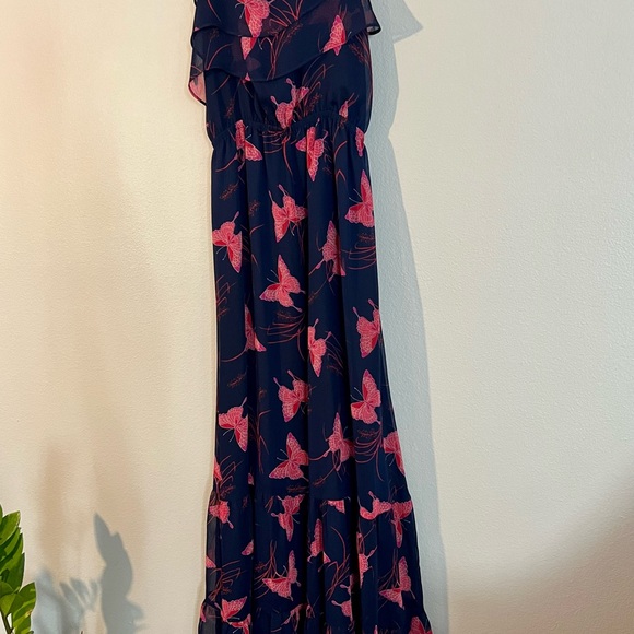 Express boho navy maxi dress with beautiful butterfly detail - Picture 2 of 4